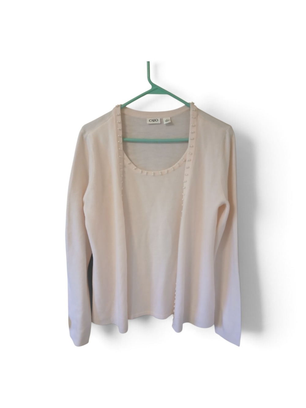 Cato Soft Pink Open-Front Sweater